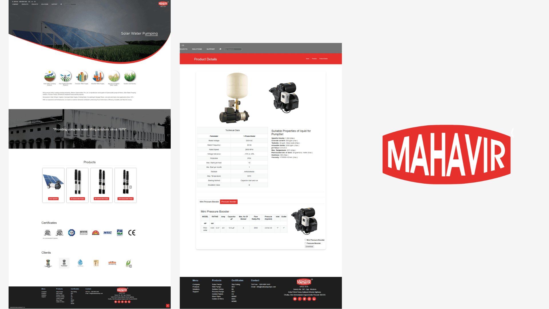 Mahavir Pumps β Powering Water Solutions with Digital Presence